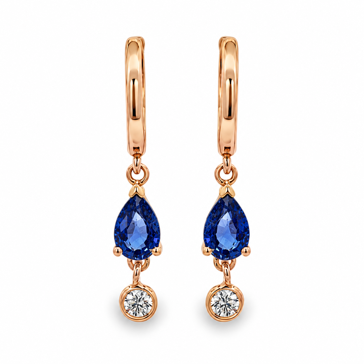Imagen principal Argollas con Zafiros y Brillantes